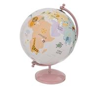 Globo terráqueo Infantil Ø20cm Base de Metal Rosa