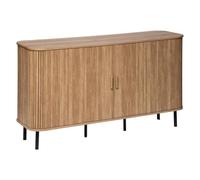 Atmosphera Interior Designer - Aparador Colva de 2 Puertas con Efecto Roble - Mueble de almacenaje de 6 Compartimentos para Dormitorio, salón y Oficina - 140 x 80,5 cm