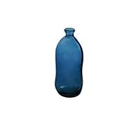 Atmosphera Jarrón Dame Jeanne – Vidrio reciclado – Azul tormenta 35 cm