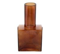Atmosphera - Jarrón de Cristal reso 13.5x8x26.7cm marrón - Castaño