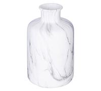 Atmosphera Jarrón de mármol Blanco H17-5 cm
