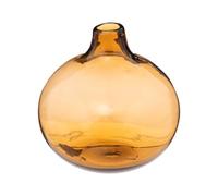 Atmosphera - Jarrón para Flores - Vidrio - ámbar - D12 cm