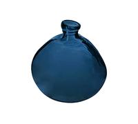 Jarrón Redondo Uly diám. 21 cm Cristal Reciclado Azul