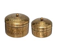 Atmosphera - Juego de 2 Cajas Oasis - Metal - Oro