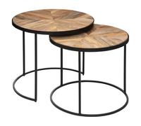 ATMOSPHERA CREATEUR D'INTERIEUR Mesas Nido de Madera Basile x 2