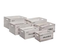 ATMOSPHERA CREATEUR D'INTERIEUR Conjunto de 6 cajas de madera