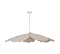Atmosphera - Lámpara colgante Naya Beige Petal - Bombilla no incluida E27 40W - 100cm Lámpara de araña de metal bohemia para dormitorio, salón, pasillo, oficina - Altura ajustable