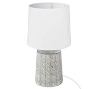 Atmosphera - Lámpara 'Cyril' - gris y blanco - cerámica A. 36 cm