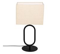 Atmosphera - Lámpara de mesa alec metal negro h52cm