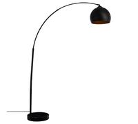 Atmosphera - Lámpara de pie arco 'Hyto' negra - metal y mármol A. 177 cm