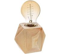 Atmosphera - lámpara de zócalo 'bahia' - madera a. 8 cm