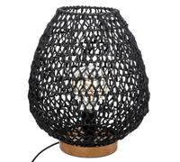 Atmosphera - Lámpara «Etel» negro - metal y papel H36 cm