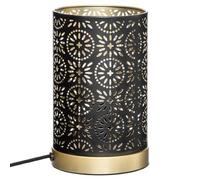 Atmosphera - Lámpara «Gypsy» negro - metal calado H.19 cm