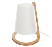Atmosphera - Lámpara 'Pita' de bambú y blanco A. 26 cm