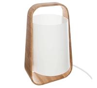 Atmosphera - Lámpara 'Rex' - bambú y blanco A. 35 cm