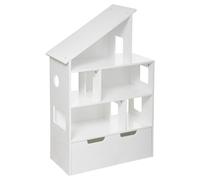 Librería Maison con Ruedas de Color Blanco Atmosphera.