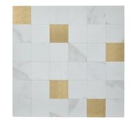 Atmosphera - Lote de 2 Pegatinas de Pared Mina, 30 x 30 cm, Azulejos Blancos