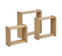 Atmosphera - Lote de 3 estanterías de Pared cuadradas nippo