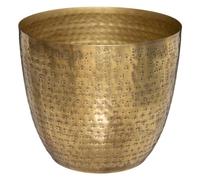 Atmosphera - Maceta «Oasis» - Metal Martillado - Dorado D.18 cm