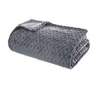 Atmosphera - Manta '3D Losange' de Franela - Gris 180 x 230 cm