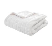 Atmosphera - Manta 'Manoir' Pelo sintético - Blanco 120 x 160 cm