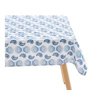 Atmosphera - Mantel Oceania 240x140cm Estampado con Conchas Azul Marino