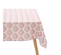 Atmosphera - Mantel Oceania 300x150cm Terracota Estampado con Conchas Marinas