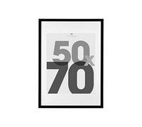 Atmosphera - Marco de Fotos de Pared Eva - Negro - 50 x 70 cm - con tapete - para decoración de salón y Dormitorio