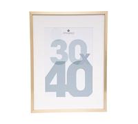 Atmosphera - Marco de Fotos Manu Dorado Mate de 30 x 40 cm, con paspartú de 20 x 29 cm, para sobremesa o Colgante - para decoración de Pared, salón, Oficina