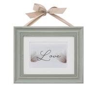 Atmosphera - Marco de Fotos Ribbon - Madera y Cristal - 17x12 cm - Gris