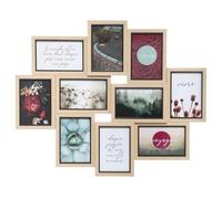 ATMOSPHERA CREATEUR D'INTERIEUR Collage Kyle 10 fotos en panel de madera MDF, Beige