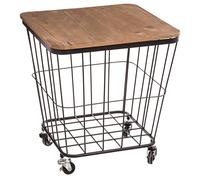 Atmosphera - Mesa arcón 'Jordi' con Ruedas - Metal y Madera