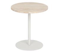 Atmosphera - Mesa Auxiliar de travertino Blanco celen 40x45cm