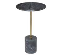 ATMOSPHERA CREATEUR D'INTERIEUR Mesa Auxiliar ilian, mármol y Metal, Gris