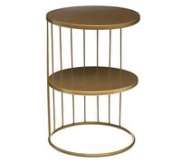 ATMOSPHERA CREATEUR D'INTERIEUR Mesa Decorativa, Dorado, 1 Mesa Doble