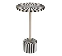 Atmosphera - Mesa Auxiliar nema Blanca y Negra 36x36x58,5cm