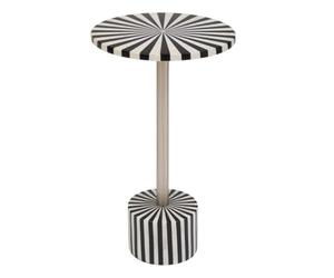 Atmosphera - Mesa Auxiliar nema Blanca y Negra 36x36x58,5cm