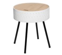 ATMOSPHERA CREATEUR D'INTERIEUR Mesa Auxiliar arcón 'Shiro' Blanca