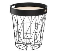 Atmosphera - Mesa de Centro 'Kumi' Tablero Negro - D. 35 cm