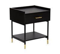 Atmosphera - Mesita de Noche Tedy - Madera y Metal - Negro