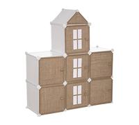 Atmosphera - Mueble de Almacenamiento Infantil Château - Metal y Yute