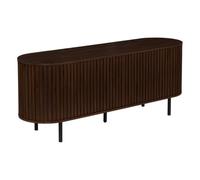Atmosphera - Mueble para la Tele «alcôve» Ovalado, 40 x 140 cm, 2 Puertas, marrón