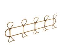 Atmosphera - Perchero con 5 Ganchos de Metal Dorado 76 x 21 cm