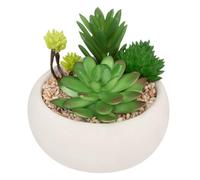 Atmosphera - Planta de Grasa Artificial - Maceta de Cemento - H10 cm - Modelo 2