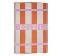 Atmosphera Poolside - Alfombra (120 x 180 cm), diseño de rayas, color verde y naranja