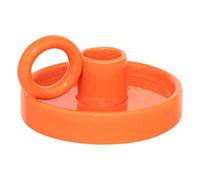 Atmosphera - Portavelas de cerámica yuca h5,5cm - Naranja