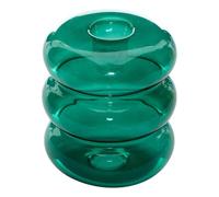 Atmosphera - Portavelas Piscina 9x9x10,5cm Violeta - Verde