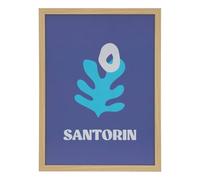 Atmosphera - Póster Enmarcado libe 30x40cm Santorini