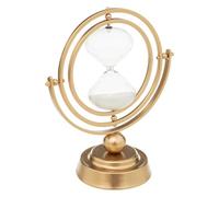 Atmosphera - Reloj de Arena Deco Bota Metal y Cristal - Dorado - H23 cm