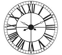 Reloj de metal vintage - 88 cm - Negro